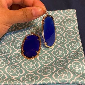 Kendra Scott Danielle in cobalt blue w/gold HW
